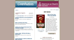Desktop Screenshot of contributionsmagazine.com